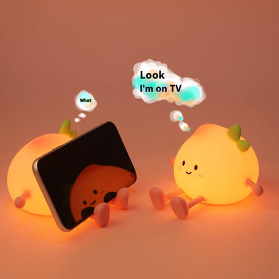 Small Fart Peach Small Night Lamp Rechargeable Eye Protection