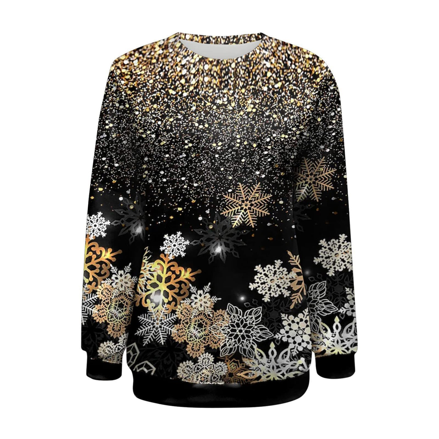 Snowflake Christmas 3D Digital Printing Sweater