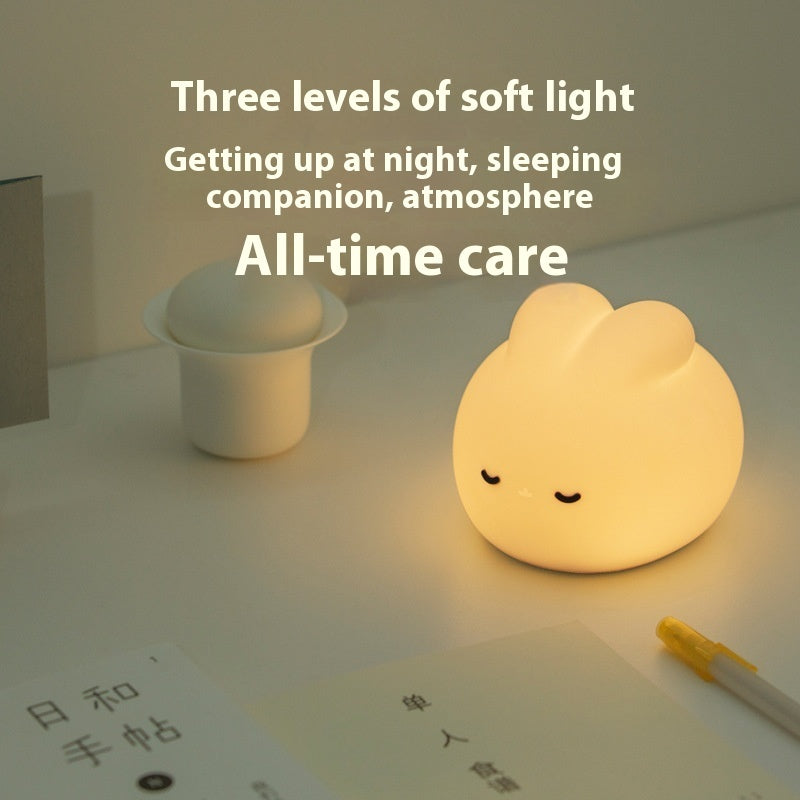 Children Get Up Rabbit Silicone Sleeping Light