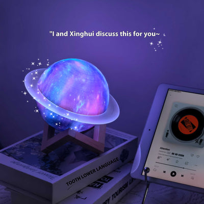 Star Ring Dream Bluetooth Speaker Desktop Decoration Small Night Lamp