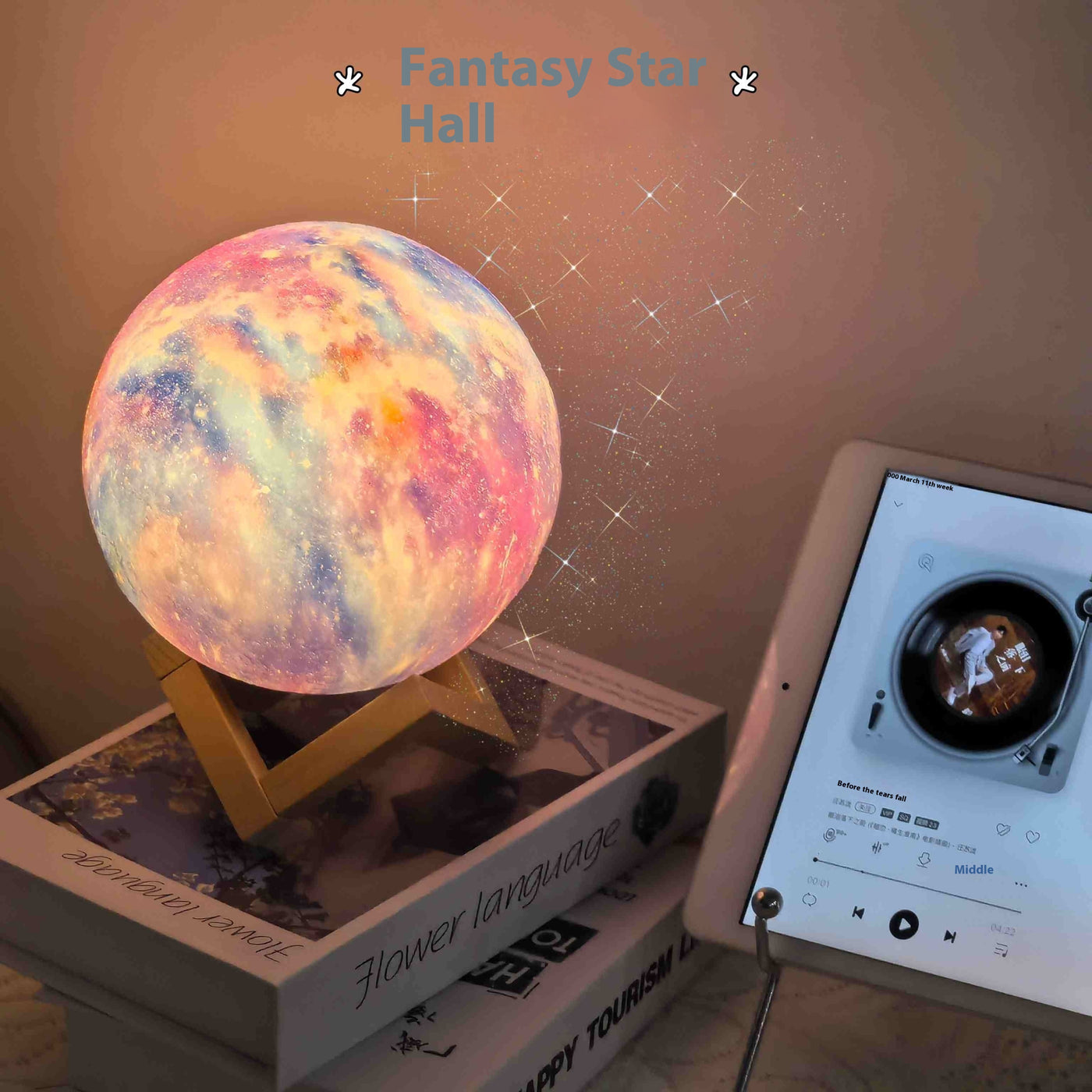 Star Ring Dream Bluetooth Speaker Desktop Decoration Small Night Lamp