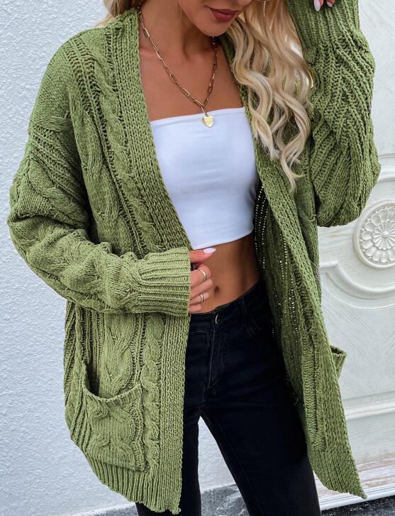 Cozy Women's Knit Long Sleeve Cardigan