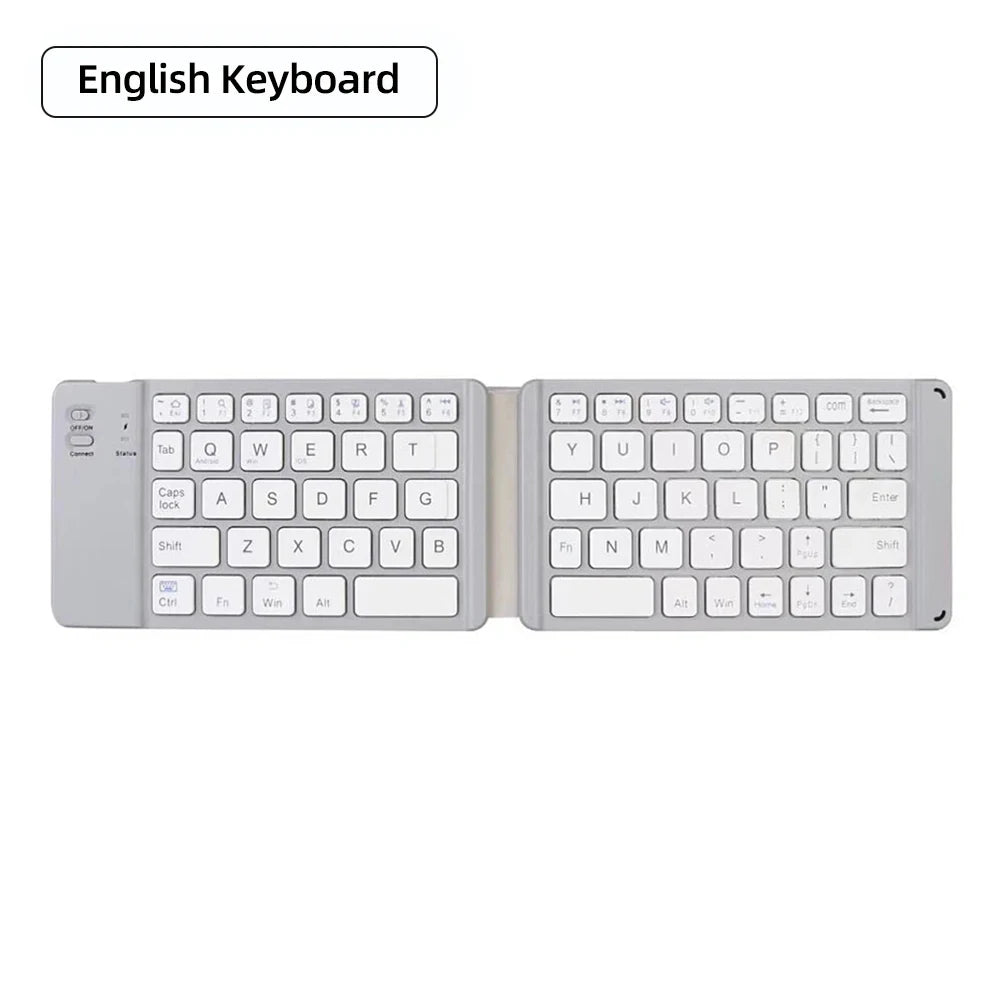 Bluetooth Folding Keyboard With Touchpad For IOS Android Windows Office Mini Wireless Keyboard Storage Three Systems Universal