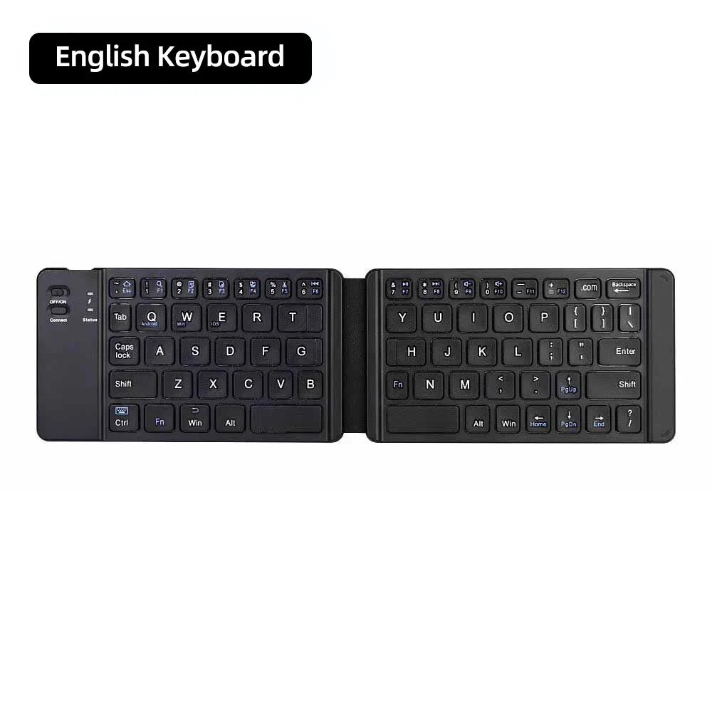 Bluetooth Folding Keyboard With Touchpad For IOS Android Windows Office Mini Wireless Keyboard Storage Three Systems Universal