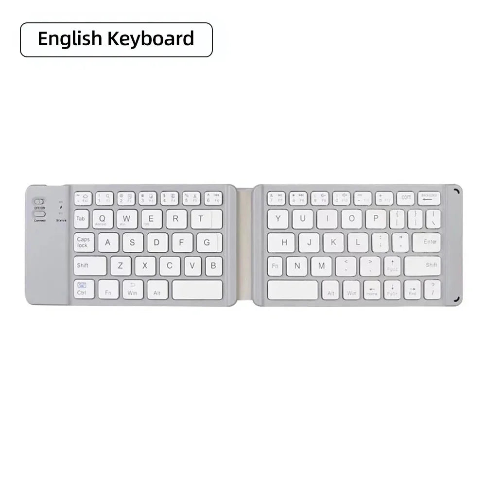 Bluetooth Folding Keyboard With Touchpad For IOS Android Windows Office Mini Wireless Keyboard Storage Three Systems Universal