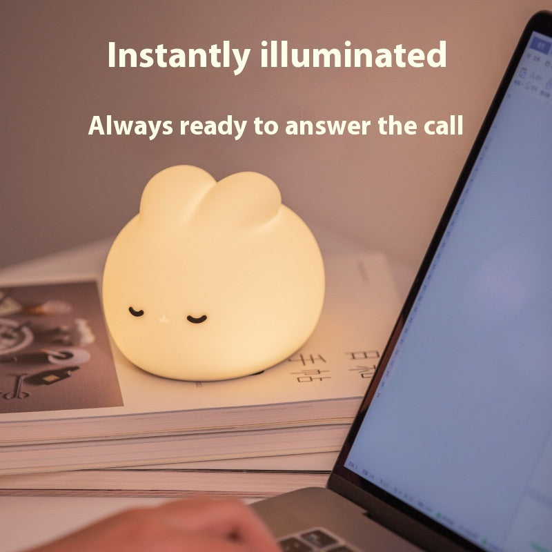 Children Get Up Rabbit Silicone Sleeping Light