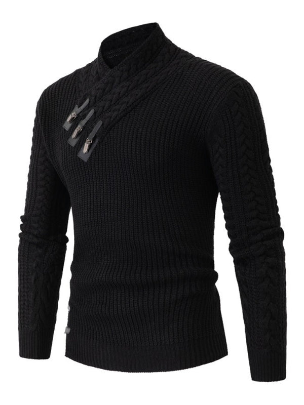 Men's Cable Knit Sleeveless Sweater