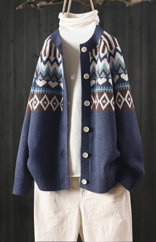 Spring New Loose Sweater Coat Cardigan