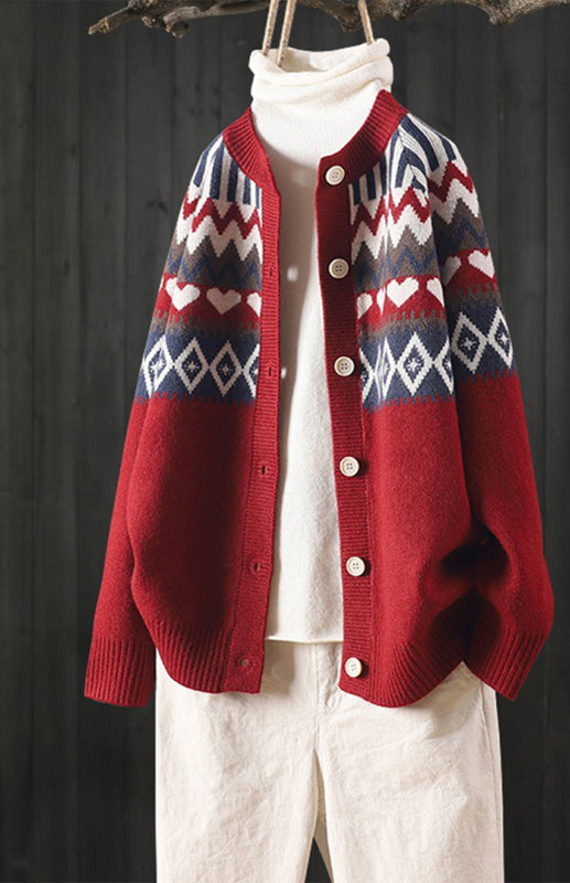 Spring New Loose Sweater Coat Cardigan