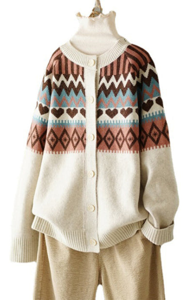 Spring New Loose Sweater Coat Cardigan