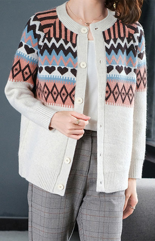 Spring New Loose Sweater Coat Cardigan