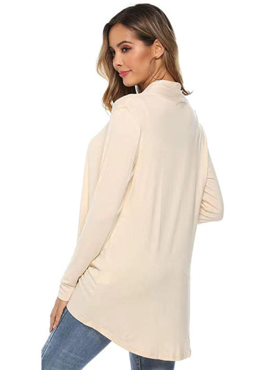 Women's all-match new mid-length long-sleeved cardigan