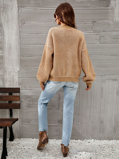 Knitwear Button Sweater Cropped Cardigan Amazon New Arrivals Sweater Jacket