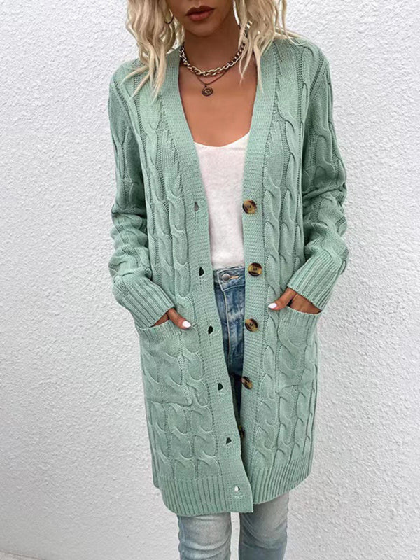 Women's outerwear fashionable long single-breasted casual cardigan jacket