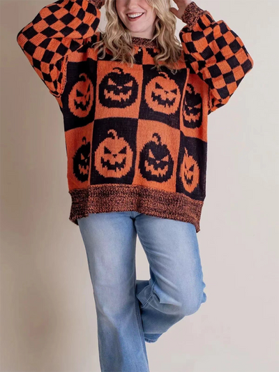 Halloween Loose Crew Neck Sweater