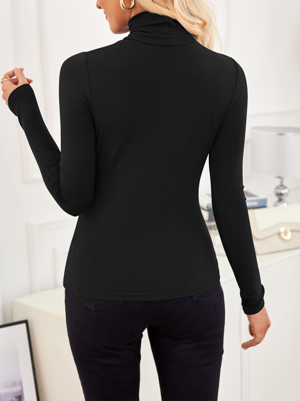 New high neck long sleeve bottoming shirt