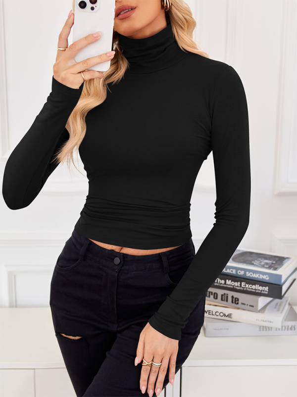 New high neck long sleeve bottoming shirt